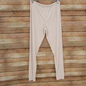 Cuddl Silks Off-White Base Layer Women's Leggings M